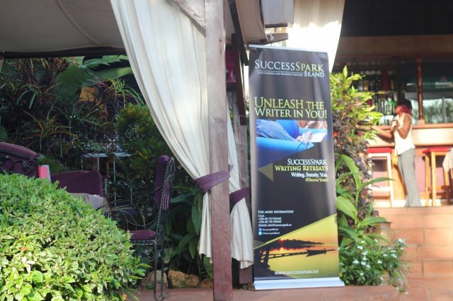 One of our banners at the entrance of the Meet and Greet event